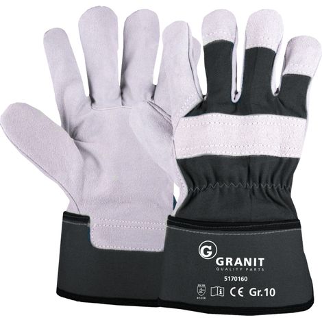 Spaltlederhandschuhe, Größe 10 (XL), 12 Paar