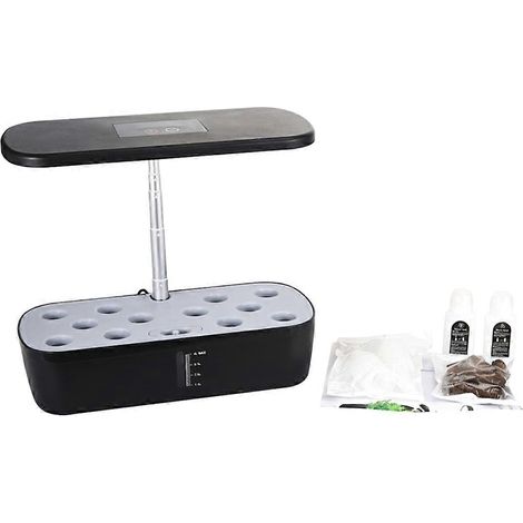 Système de culture hydroponique d'intérieur avec lampe LED à spectre complet 12 trous, pompe automatique, pour herbes aromatiques et légumes, prise européenne. (1/5)