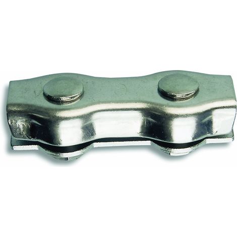 Chapuis CPI6 Serracavi 2 bulloni - Acciaio inossidabile - Per cavo di diametro di 6 mm