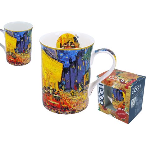Taza clásica nueva - V. van Gogh, Terraza de café por la noche (carmani) (1/3)