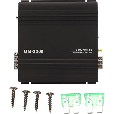 Amplificateur Audio Voiture 4 Canaux, Système Stéréo Hi-Fi Mini pour Haut-parleurs (1/5)