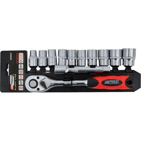 Awtools zestaw kluczy 1/4" 14 elem. linea nera