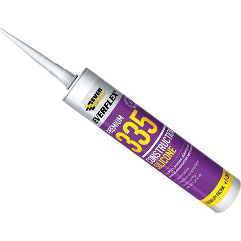Everbuild Sika Everflex® 335 Transparent Construction Silicone Sealant - 295ml