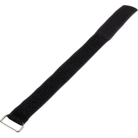 Basetech 98001c376  Klettband mit Gurt Haft- und Flauschteil (L x B) 400 mm x 30 mm Schwarz 1 St.