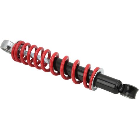 250 mm / 9,8 Zoll Motorradstoßdämpfer mit roter Feder für 50-125 cm³ Offroad-Motorräder, Quads und Go-Karts (1/5)