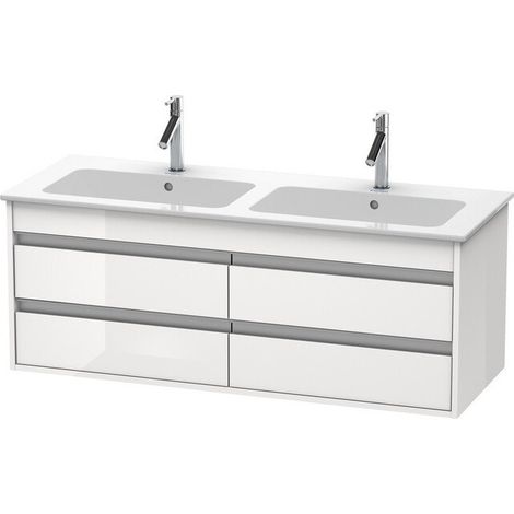 Meuble sous-vasque KETHO 480x1270x475mm blanc brillant