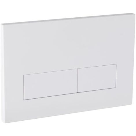 Plaque de libération Empyreal avec jeu de levier de rinçage et cadre de montage, pièces de rechange compatibles avec Geberit Sigma 01, 20, 30 & UP320 & 300, 115770115 Double Flush (blanc mat)