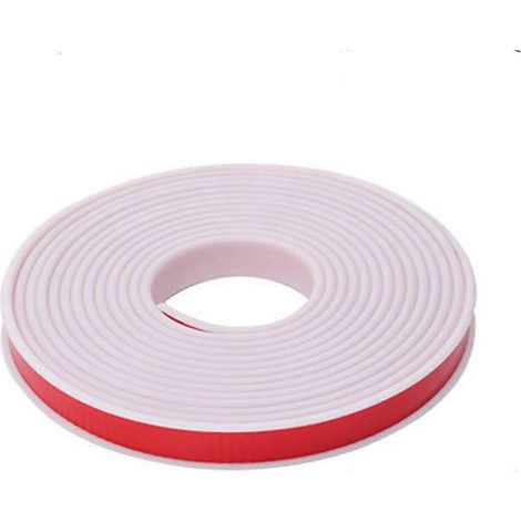 Bande de chant en forme de U pour meubles, 5 m x 18 mm, ruban de protection de chant flexible en TPE blanc auto-adhésif pour bois (1/5)