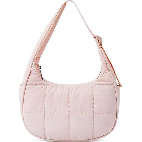 Sac bandoulière matelassé en nylon pour femme, petit modèle à main convertible avec sangle ajustable (1/5)