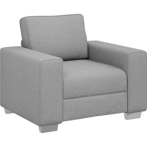 Poltrona Sofa Grigio Nuvola 100 cm Tessuto vidaXL (1/5)
