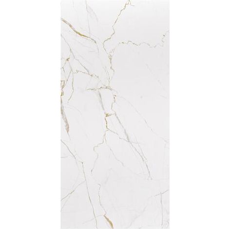 ONDEE ZEN - Panneau mural DEKORPANO - Marbre blanc Brillant - ORMA - 1,2m x 2,55m x 4mm (1/4)