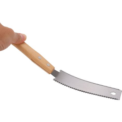 Zugsäge mit Holzgriff aus hochkohlenstoffhaltigem Stahl, Doppelschneide, Handwerkzeug für die Holzbearbeitung (1/5)