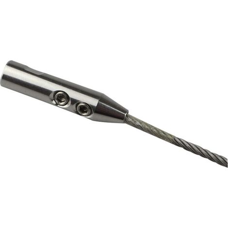 Connecteur conique en acier inoxydable 316, borne de connexion pour câble métallique, poteau de garde-corps, câble de connexion M64. Accessoires : Raccord rapide à serrage conique pour câbles en acier