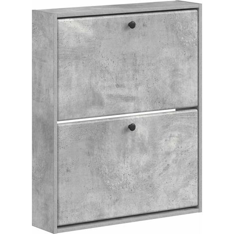 Wall-Mounted Shoe Cabinet BREDA 71 x 17 x 86 cm Engineered Wood vidaXL (1/5)