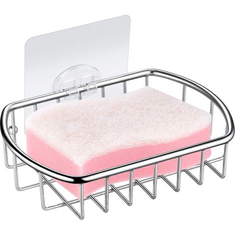 3-in-1-Toilettenbürstenkopf aus flexiblem Silikon, mit schnelltrocknendem Staubbehälter, zur Wandmontage ohne Bohren (schwarz). (1/5)