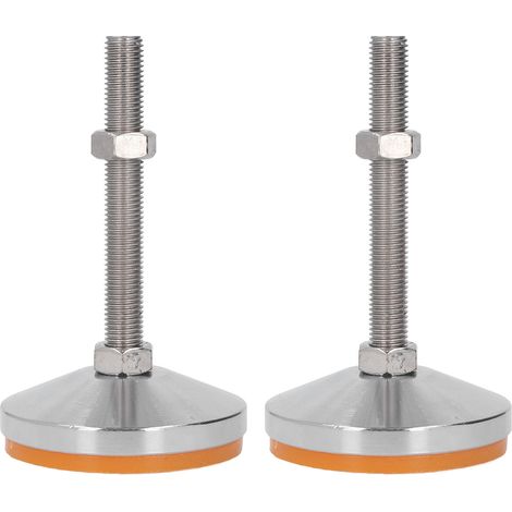 2 pièces patins antidérapants réglables TPU caoutchouc pour meubles lourds, diamètre 100 mm, filetage M16 x 120 mm (1/5)