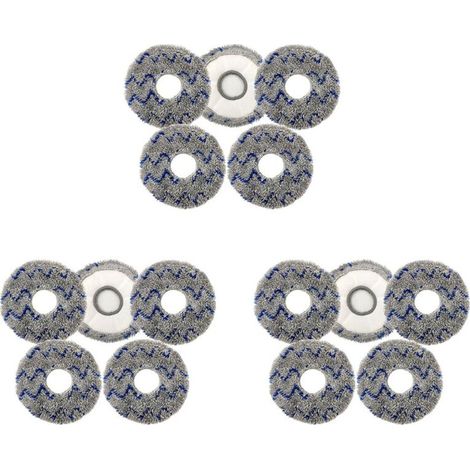 Filiyano-Lot de 15 lingettes lavables de rechange pour aspirateur T10 TURBO / X1 OMNI (1/5)