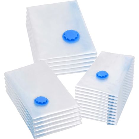 vidaXL Sacs de voyage sous vide Sacs de vêtements 3 tailles 20 pcs