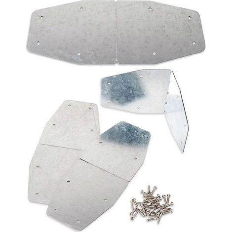 4 supports d'angle pour potager surélevé, connecteurs d'angle métalliques pour jardin