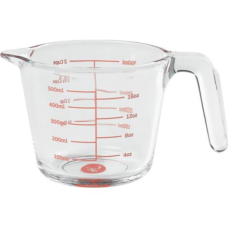 Vaso medidor de vidrio para cocina de 500 ml / Tala (1/2)