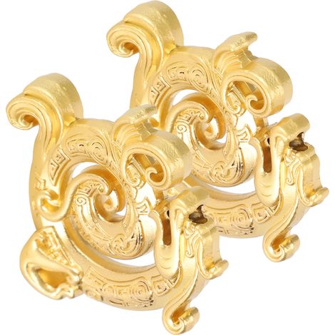 Porte-encens en bois de santal orné d'un dragon, en alliage doré (1/5)