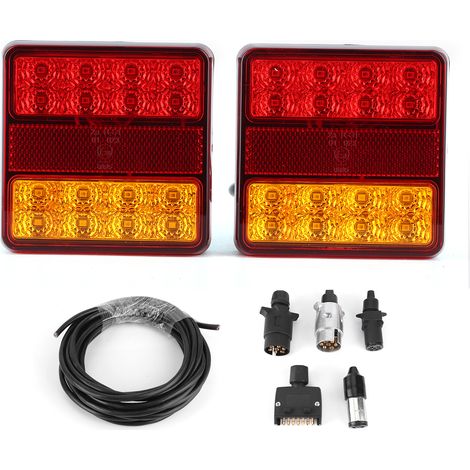 LED-Kennzeichenbeleuchtung mit 22 Hochleistungsleuchten, wasserdicht nach IP67, für Lkw, Anhänger und schwere Nutzfahrzeuge. (1/5)