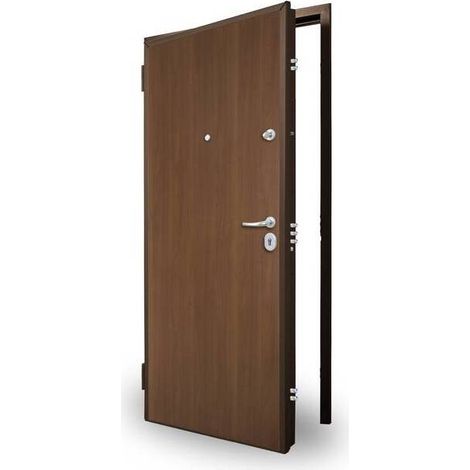 C PORTA BLINDATA C/CONTROT CL.3 NOCE M 80X210 DX