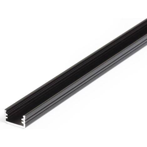 PROVISTON LED Aluminiumprofil 12.2 x 7 x 2000 mm Schwarz Indirekte Beleuchtung Led-Beleuchtung (1/5)