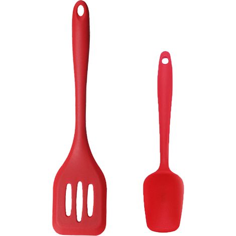 Ustensiles De Cuisine En Silicone - Résistance Thermique Élevée - Pour Casseroles Antiadhésives - Lot De 2 Pièces (1/5)