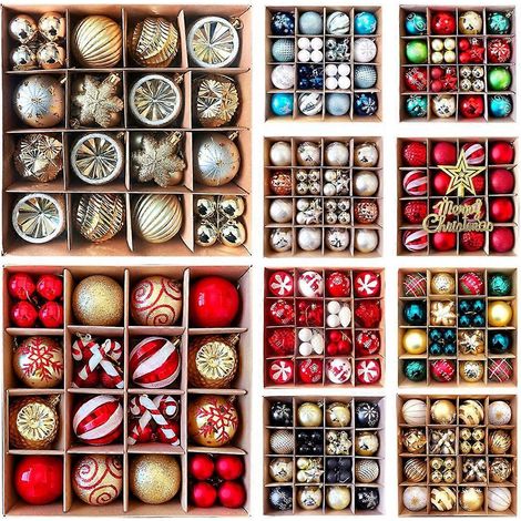 Weihnachtsdekoration 6 cm galvanisierte Kugel Geschenk Weihnachtsbaum