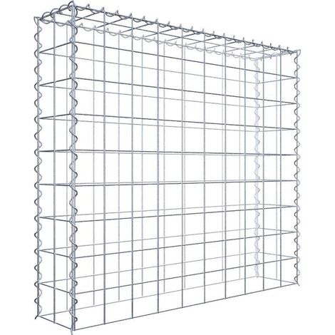 Gabiondeco - Gabion - Element de prolongation en hauteur 100 cm x 90 cm x 20 cm (L x H x P). maille 10 x 10 cm. Spirale. Attention : il manque une grille - Made in Ge... (1/5)