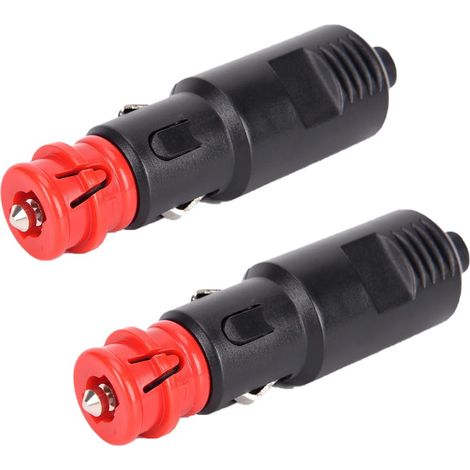 2 Pièces 8A Prise Allume Cigare 12V/24V Adaptateur Mâle Connecteur Auto (1/5)