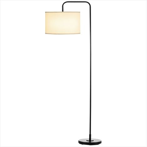 Lampe de table Lampadaire sur pied en métal et tissu 64 x 38 x (1/5)