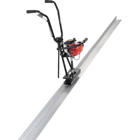 Mophorn Massetto elettrico per calcestruzzo a gas, tavola in alluminio da 3370 mm, motore vibrante per finitura cemento a 4 tempi, utensili per calcestruzzo da 6500 giri/min (1/5)