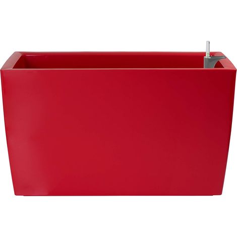 JARDINIÈRE Marbella 76CM Auto-ARROSAGE Rouge (1/4)