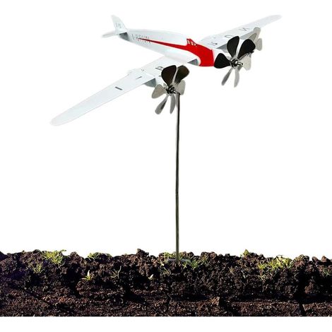 Bandierina segnavento a forma di aereo - Scultura a vento Bandierina segnavento a forma di aereo - Decorazione per esterni (1/5)