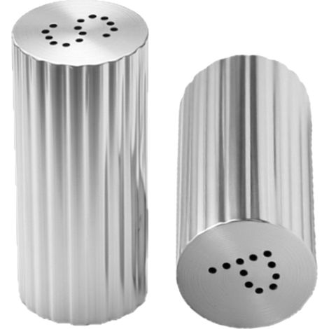 Lot de 2 saupoudreuses multifonctionnelles en acier inoxydable 304, distributeurs d'assaisonnements pour sel, piment en poudre et sucre glace, couleur argent. (1/5)