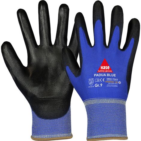 Hase Montagehandschuhe Padua Blue Größe 8, Nylon 12 Stk
