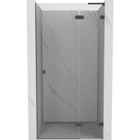 Mexen Lunar L porte de douche pivotante droite 110 cm, transparent, gris canon brossé - 834L-110-000-66-00-P (1/5)