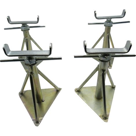 Static Caravan Axle Stands Very Large X4 (Extra Wide Mobile Home Support 18" - 24")