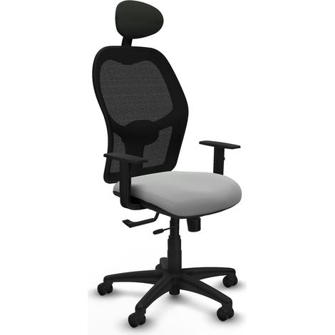 Sedia da ufficio piqueras y crespo nero rete similpelle (1/2)