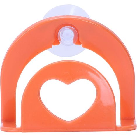 Porte-torchons, porte-serviettes, accessoires de cuisine, rangement ménager, étagère de salle de bain à ventouses, crochets à ventouses familiaux (orange)-AquaForge (1/5)