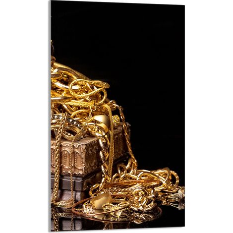 Tabla de cortar de vidrio 30x52 Oro (1/5)