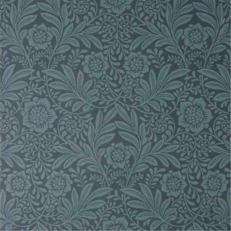 Fine Decor Crown Classic Camile Navy Floral Wallpaper Paste The Wall Washable (1/4)