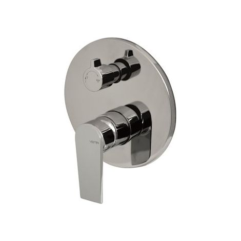 Miscelatore doccia 2 uscite completo di corpo incasso in ottone cromo timea