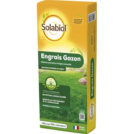 Box Engrais Gazon Longue Durée 30 Sacs X 10kg - Solabiol