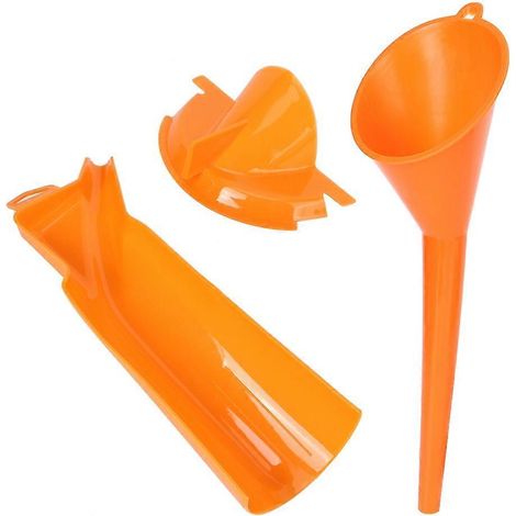 Motorrad-Ölfiltertrichter-Set, tropffrei, praktisches Zubehör (Orange)