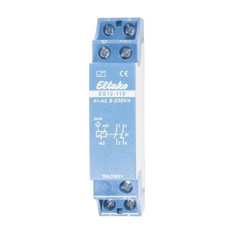 Relè a impulso Guida DIN Eltako ES12-110 1 NA, 1 NC 230 V/DC, 230 V/AC 16 A 2000 W 1 pz. (1/2)