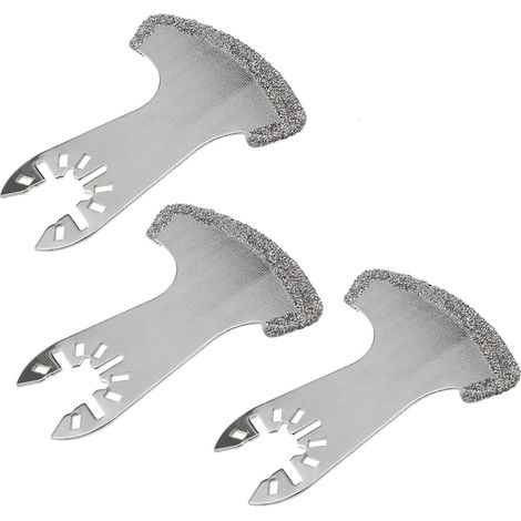 Lot de 3 lames de scie à coulis lames multi-outils à grain oscillant à pointe diamantée (1/5)