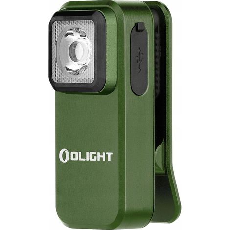 Olight Oclip linterna portátil od green 300 lúmenes compacta